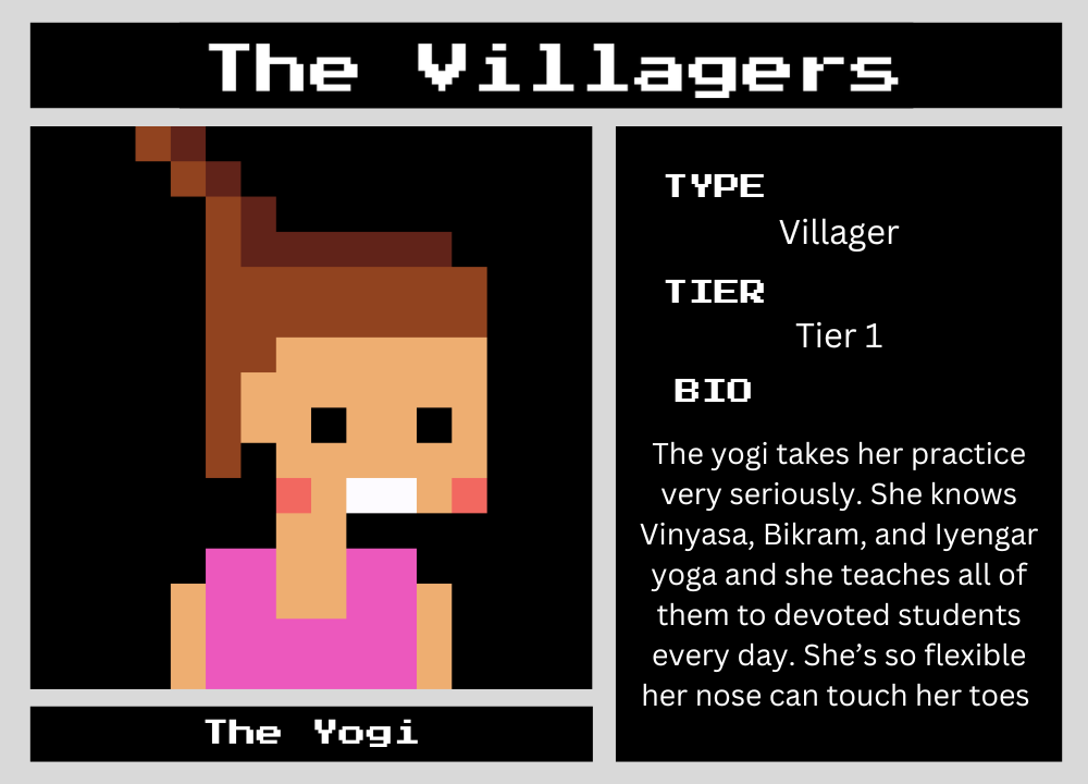The Yogi biography card